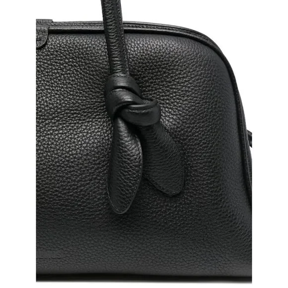 Jacquemus Men Black
 Calf Leather
 Top Handles
 Knotted Detail
 Zip Fastening - Picture 4 of 5